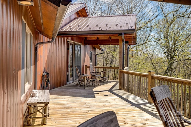 2399 El Miner Dr, Mars Hill, NC 28754 - view of wooden terrace