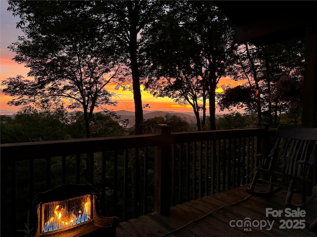 2399 El Miner Dr, Mars Hill, NC 28754 - view of wooden deck