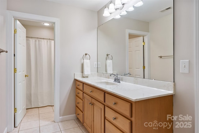 6409 Barkley Farm Rd, Huntersville, NC 28078 - bathroom featuring vanity and tile patterned floors