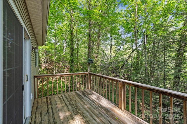 124 Hilltop Rd, Black Mountain, NC 28711 - deck with a view of trees