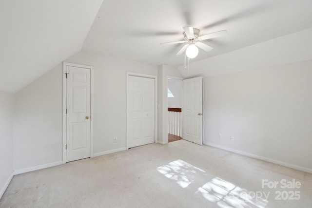 124 Hilltop Rd, Black Mountain, NC 28711 - bonus room with lofted ceiling, carpet floors, ceiling fan, and baseboards