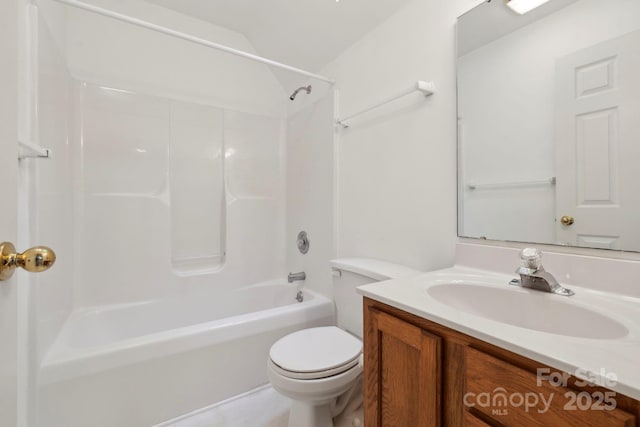 124 Hilltop Rd, Black Mountain, NC 28711 - full bath featuring toilet, vanity, and shower / bath combination