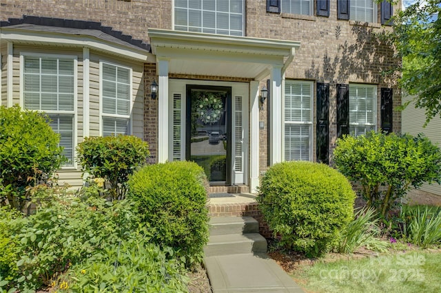 12125 Mountainside Ln, Charlotte, NC 28278 - entrance to property with brick siding
