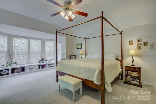 12125 Mountainside Ln, Charlotte, NC 28278 - bedroom featuring carpet floors and a ceiling fan