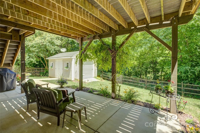 12125 Mountainside Ln, Charlotte, NC 28278 - view of patio / terrace with grilling area