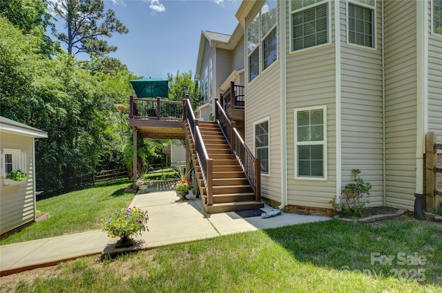 12125 Mountainside Ln, Charlotte, NC 28278 - view of property with stairs