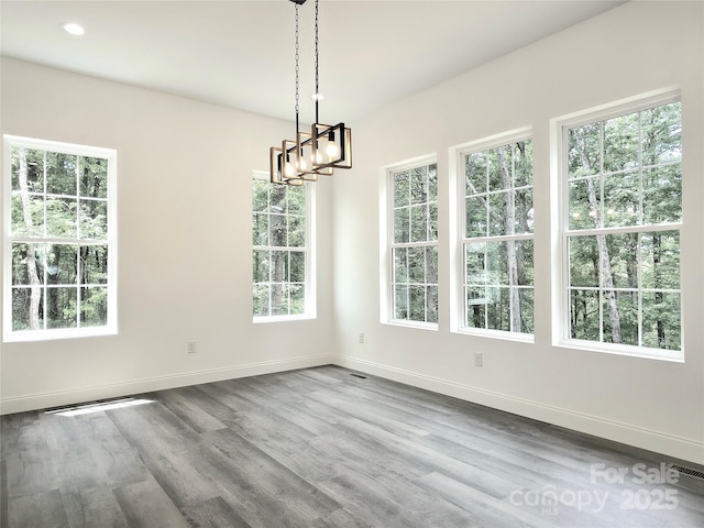 690 Settlers Trl, Mars Hill, NC 28754 - unfurnished room with healthy amount of natural light, dark wood-style floors, baseboards, and recessed lighting