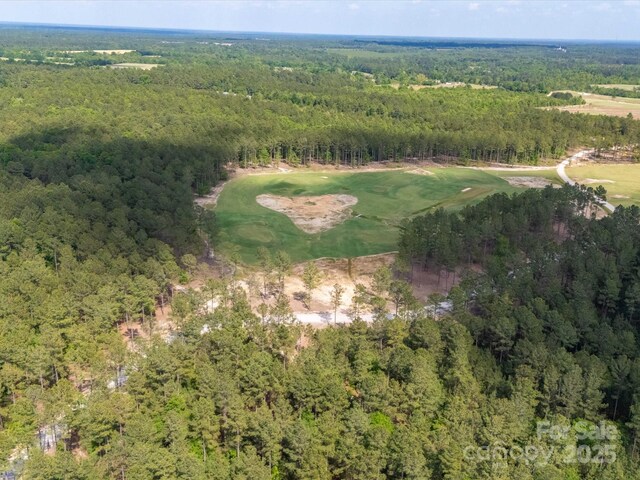 2675 Andrews Cir, Aiken, SC 29803 - aerial overview of property's location featuring a heavily wooded area and a golf course