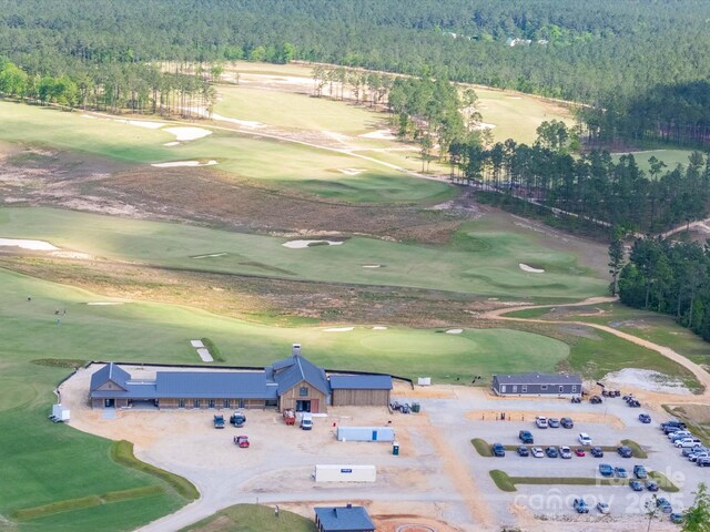 2675 Andrews Cir, Aiken, SC 29803 - bird's eye view of a heavily wooded area and a golf club