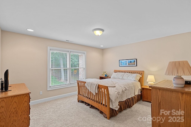 166 Pinnacle Shores Dr, Mooresville, NC 28117 - bedroom featuring light carpet, baseboards, and recessed lighting