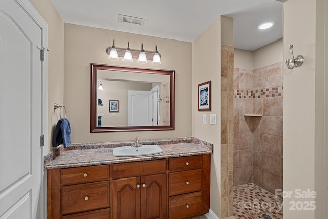 166 Pinnacle Shores Dr, Mooresville, NC 28117 - bathroom with a walk in shower and vanity