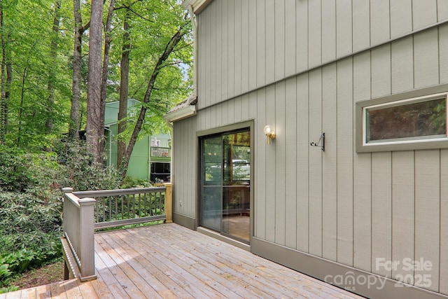 19 Reuben Branch Rd, Maggie Valley, NC 28751 - view of wooden terrace