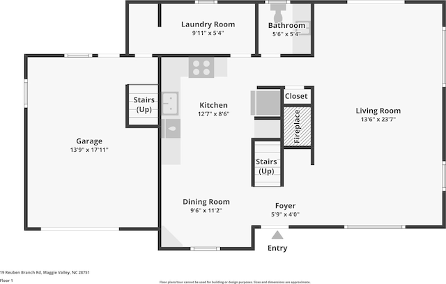 19 Reuben Branch Rd, Maggie Valley, NC 28751 - property floor plan