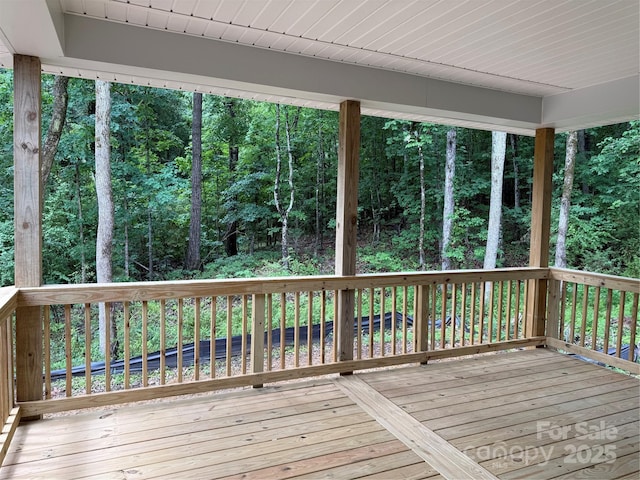 view of deck