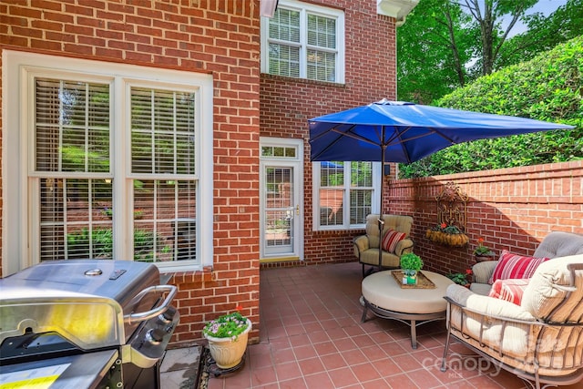 3128 Ethereal Ln, Charlotte, NC 28226 - view of patio / terrace featuring a grill