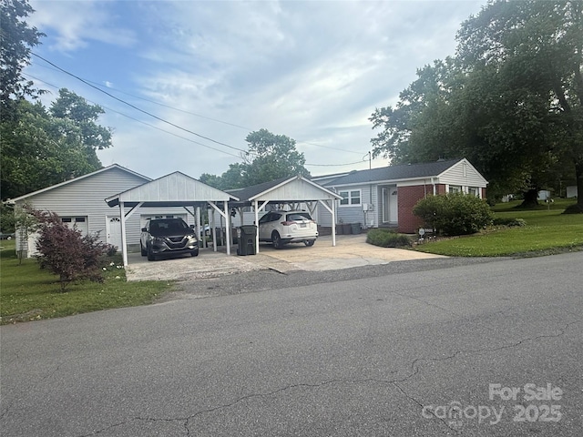 2601 Marldale St, Gastonia, NC 28052 - single story home with a detached carport, a front lawn, and driveway