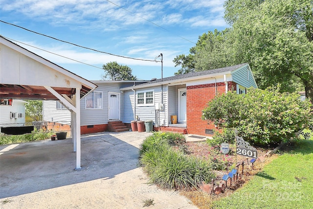 2601 Marldale St, Gastonia, NC 28052 - view of front of house with crawl space, entry steps, and brick siding