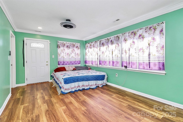 2601 Marldale St, Gastonia, NC 28052 - bedroom featuring crown molding and wood finished floors