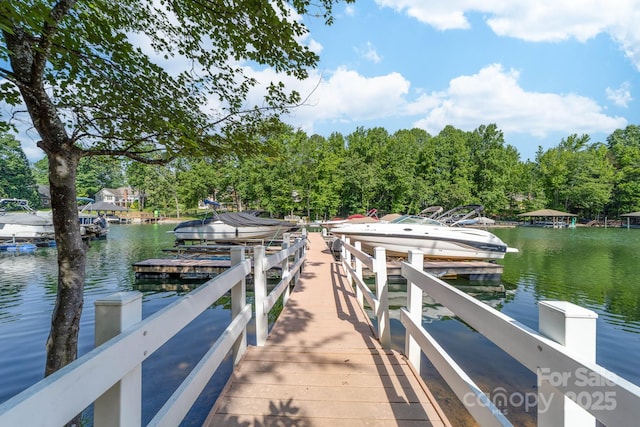 122 Waterford Dr, Mooresville, NC 28117 - dock featuring a water view