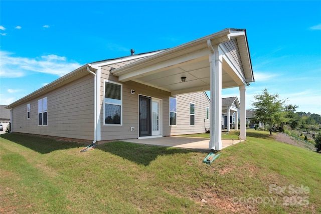 4243 Merrivale Dr, Lancaster, SC 29720 - rear view of property featuring a patio area and a yard