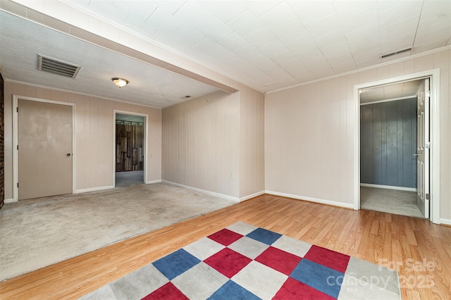 3685 Curleys Fish Camp Rd, Connelly Springs, NC 28612 - spare room featuring wood finished floors, crown molding, and baseboards