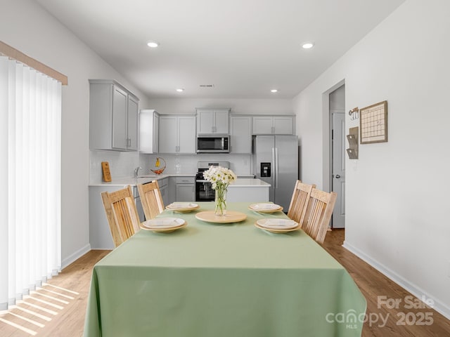 7007 Manse Ct, Boiling Springs, SC 29316 - dining room with light wood-type flooring and recessed lighting