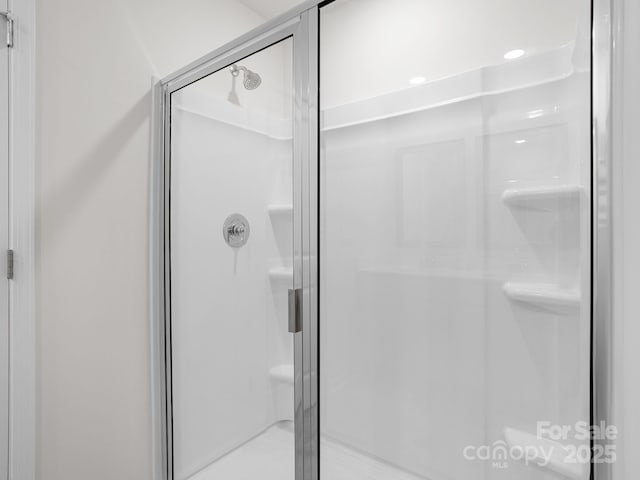 7007 Manse Ct, Boiling Springs, SC 29316 - bathroom featuring a stall shower and recessed lighting