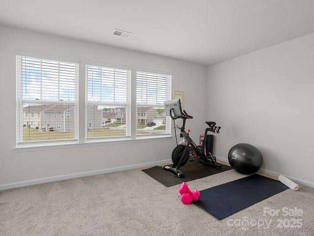 7007 Manse Ct, Boiling Springs, SC 29316 - workout room with carpet floors and baseboards