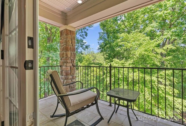 view of balcony