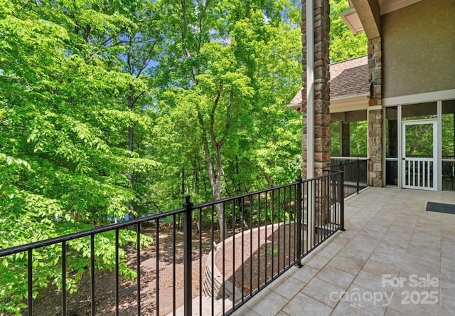 view of balcony