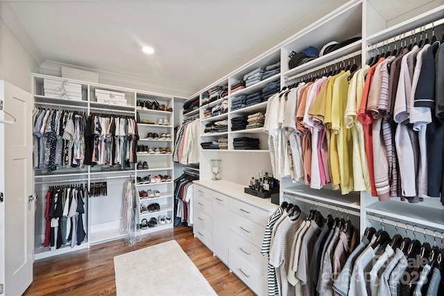 2829 Holt St, Charlotte, NC 28205 - spacious closet with wood finished floors