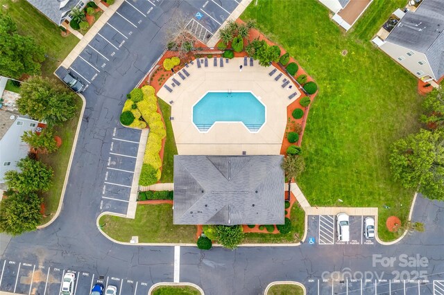 2169 Shady Pond Dr, Clover, SC 29710 - bird's eye view of a pool area