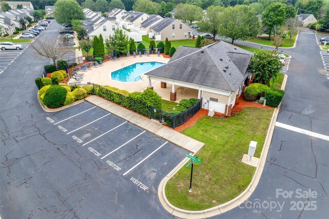2169 Shady Pond Dr, Clover, SC 29710 - aerial view of residential area with a pool