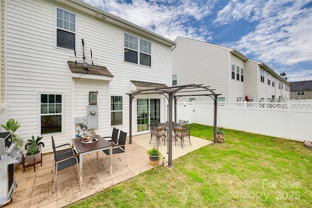 2169 Shady Pond Dr, Clover, SC 29710 - rear view of property with a pergola and a patio area