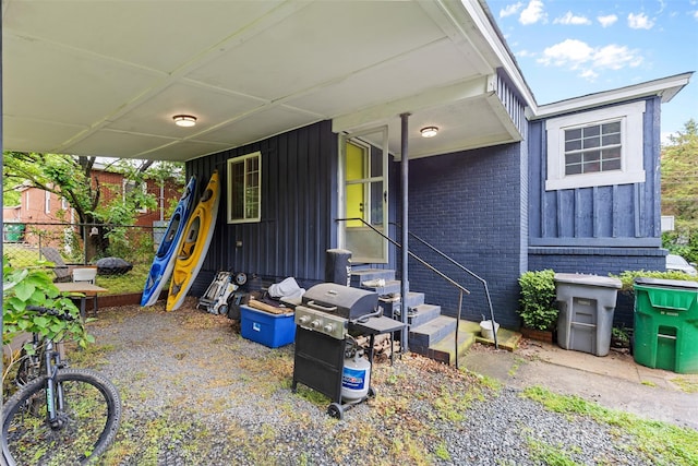 2536 Bancroft St, Charlotte, NC 28206 - view of patio with grilling area and fence