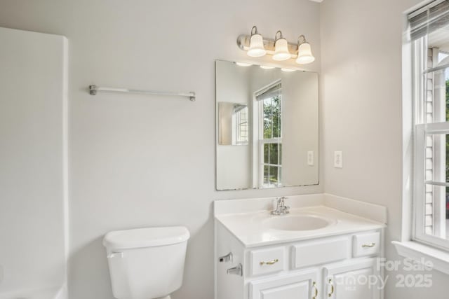 6332 Sackett Way, Charlotte, NC 28269 - bathroom featuring toilet and vanity