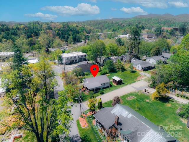35 Amethyst St, Spruce Pine, NC 28777 - aerial view of a heavily wooded area