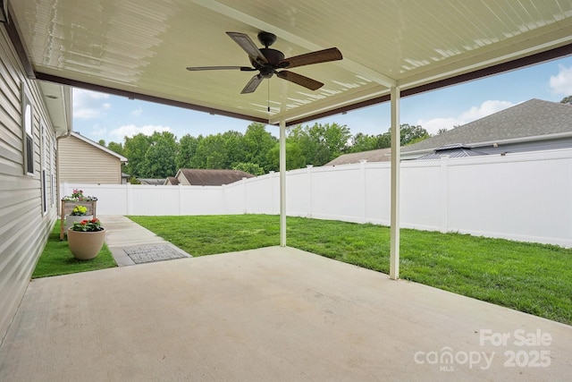 2021 Chantilly Ln, Salisbury, NC 28146 - view of patio / terrace featuring a ceiling fan