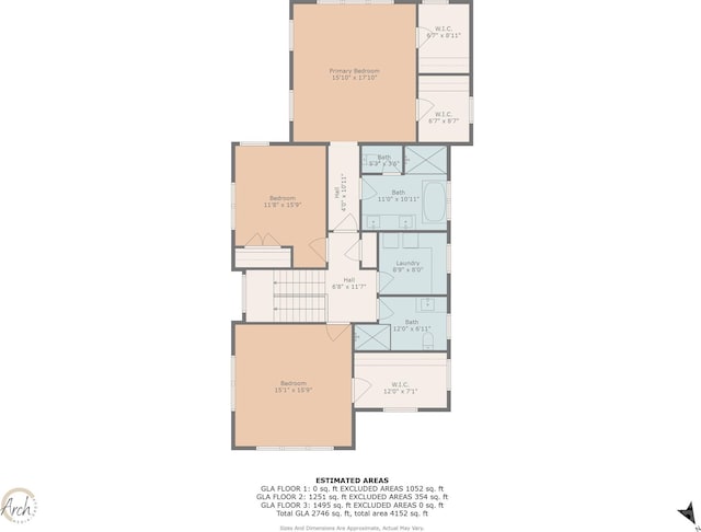 1446 Downs Ave, Charlotte, NC 28205 - view of floor plan / room layout