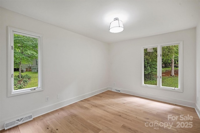9520 Squirrel Hollow Ln, Charlotte, NC 28270 - spare room featuring healthy amount of natural light, light wood-style flooring, and baseboards