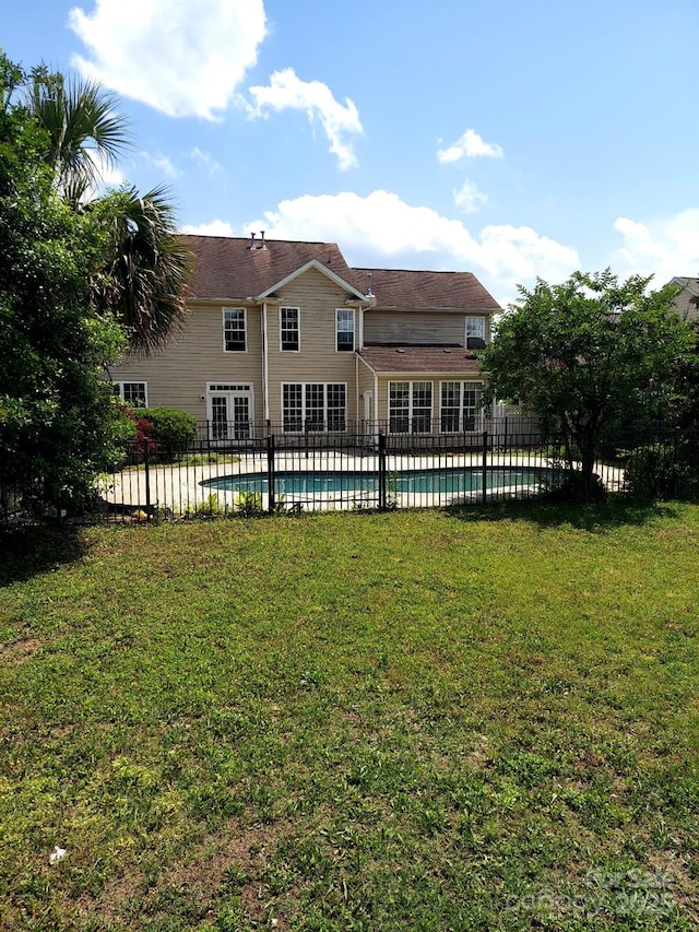 rear view of house with french doors