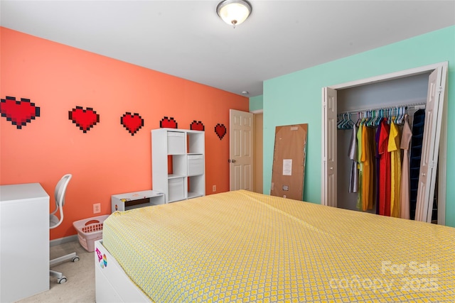 1911 Savannah Hills Dr, Matthews, NC 28105 - carpeted bedroom featuring a closet