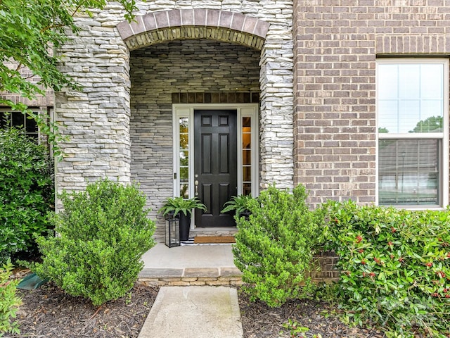 121 Enclave Meadows Ln, Matthews, NC 28104 - entrance to property featuring brick siding