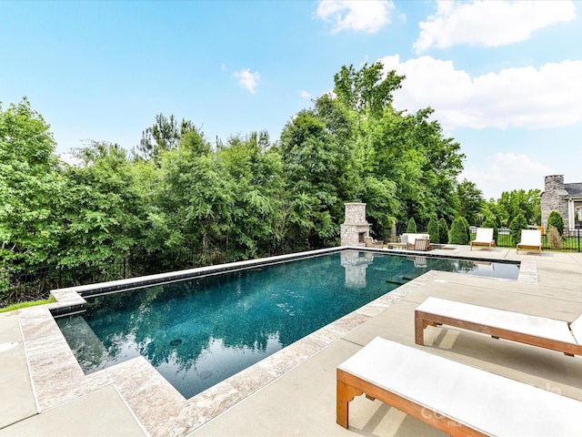 121 Enclave Meadows Ln, Matthews, NC 28104 - outdoor pool featuring a patio