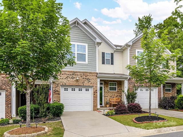 7325 Overmountain Dr, Rock Hill, SC 29732 - view of front of house with a garage, driveway, and brick siding