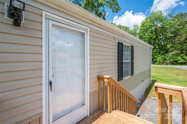 376 Puzzle Creek Rd, Bostic, NC 28018 - doorway to property featuring a yard