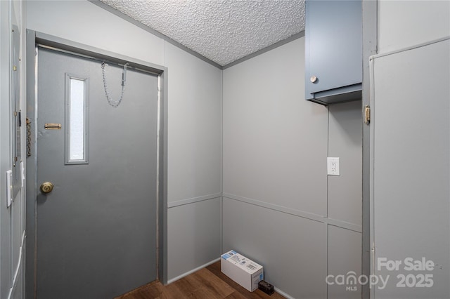 376 Puzzle Creek Rd, Bostic, NC 28018 - detailed view of a textured ceiling and wood finished floors