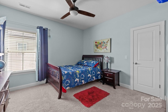2414 Madeira Cir, Waxhaw, NC 28173 - bedroom featuring carpet, baseboards, and ceiling fan