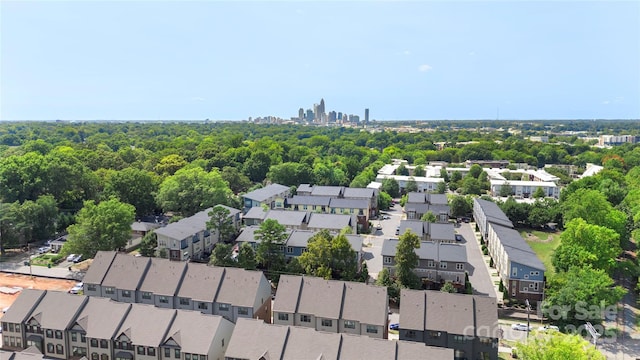 aerial view of residential area