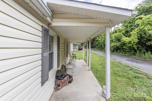 102 Lanier St, Mount Holly, NC 28120 - view of patio with a porch